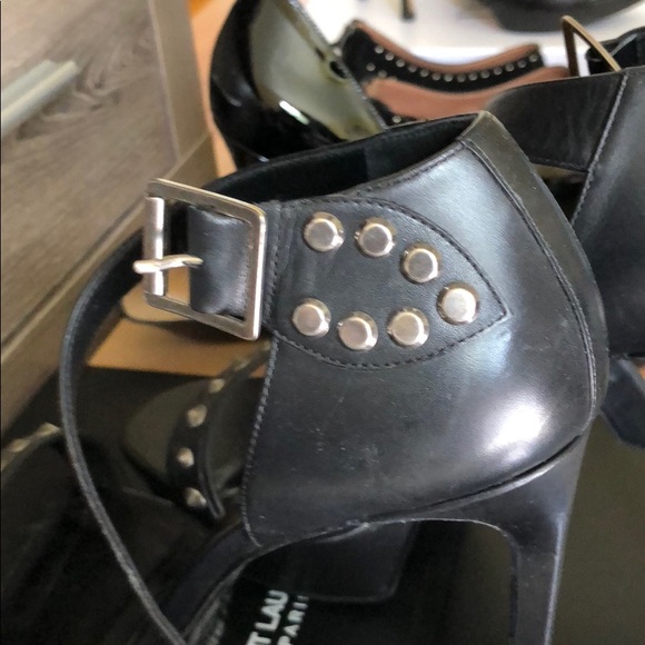 Saint Laurent Studded Heels 40.5 - Picture 4 of 8